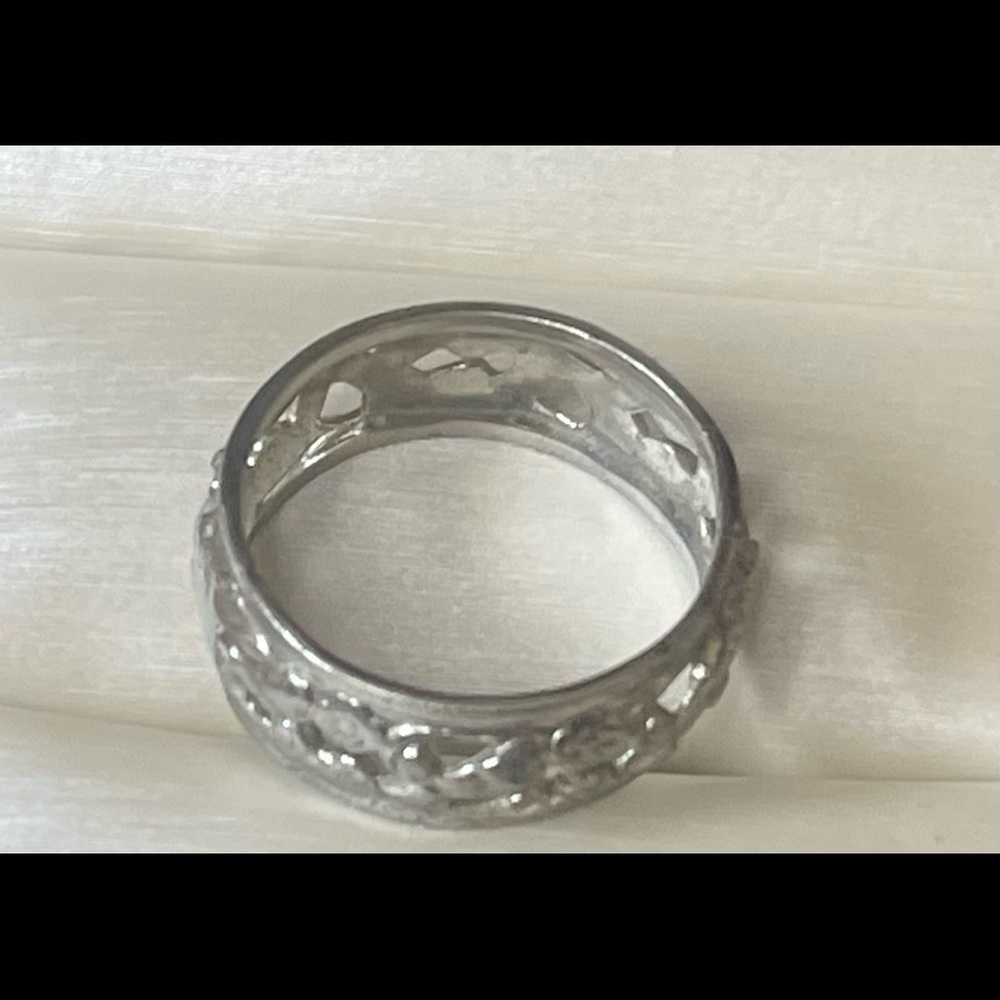 Silver FILIGREE RING - Picture 2 of 2